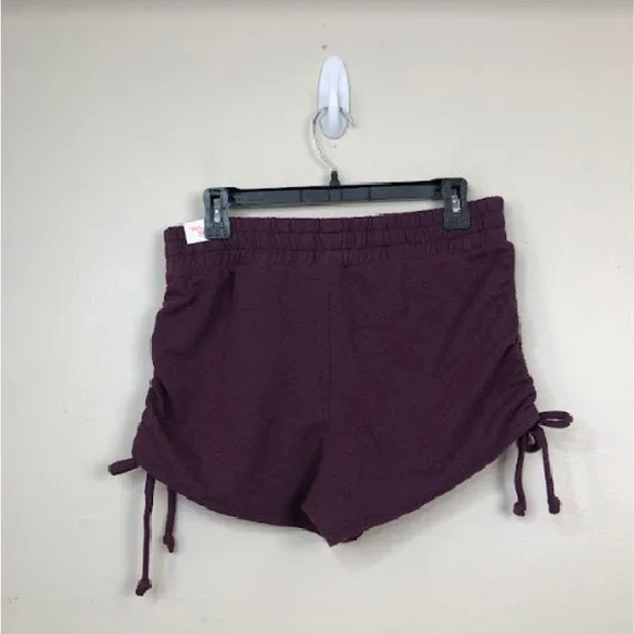 Victoria's Secret PINK Women's Pull-On Side Drawstring Shorts Purple M, $33 NWT - Picture 2 of 2